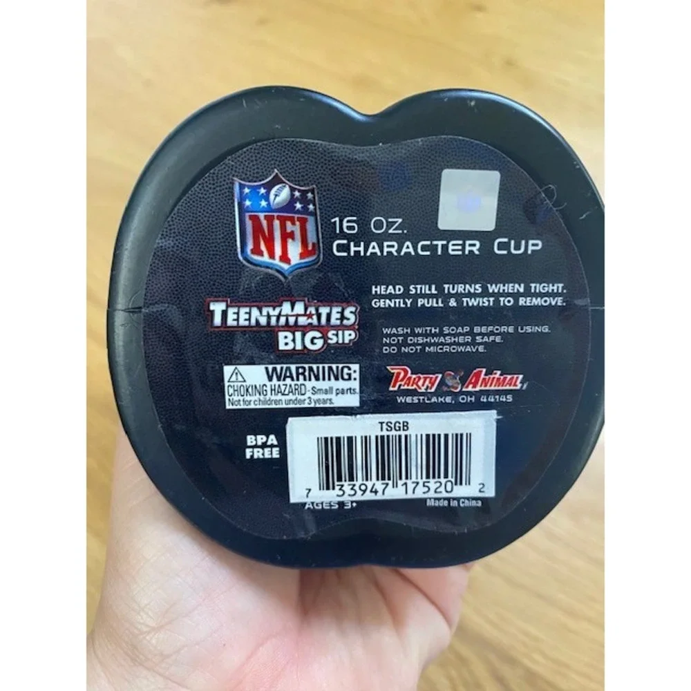 TeenyMates Big Sip Green Bay Packers NFL‎ Character Cup 16oz Yellow New BPA-Free